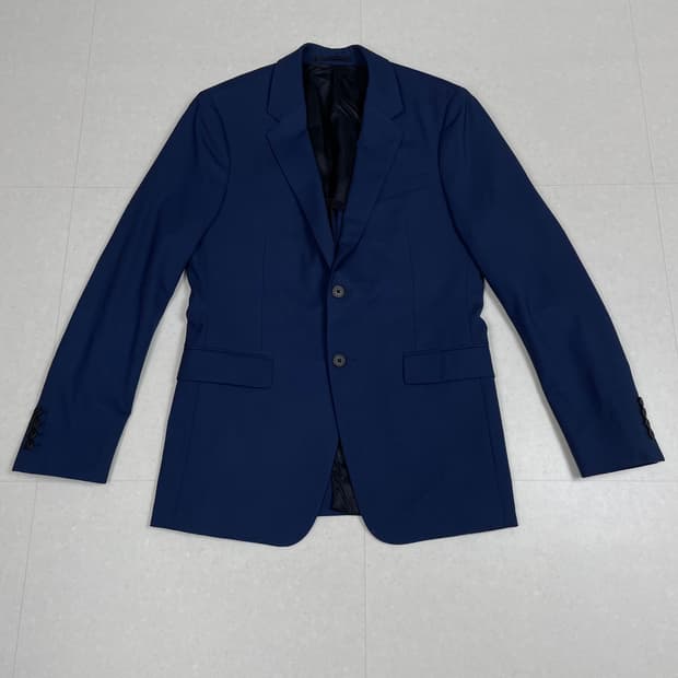 띠어리 Theory 블루네이비 테일러드 투버튼  자켓 36
