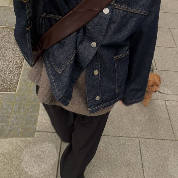 COS 코스 RAW 데님 자켓 (L사이즈)