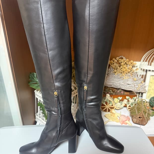 자라 가죽 롱부츠 - 새상품 