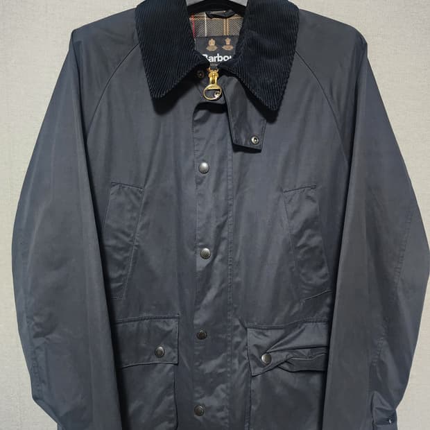 [42] 바버 OS 피치드 비데일 자켓 논왁스 네이비