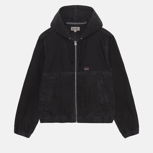 Stussy work canvas jacket black 