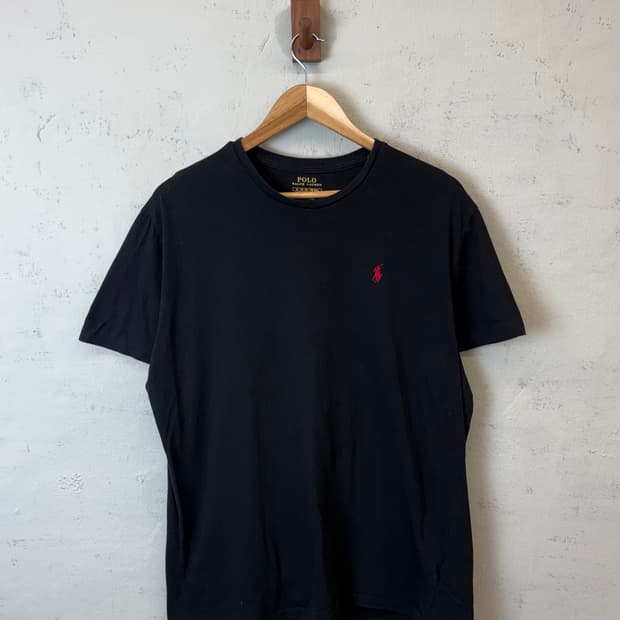 폴로랄프로렌 기본 포니로고 반팔티 블랙