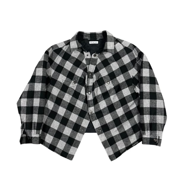 Balenciaga 발렌시아가 체크 플란넬 스윙 셔츠 자켓
