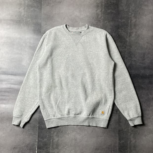 CARHARTT 칼하트 빈티지 그레이 기모 맨투맨 A00902