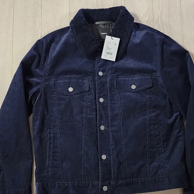 [새상품] THEORY 띠어리 NEIL 코듀로이 트러커 재킷 네이비