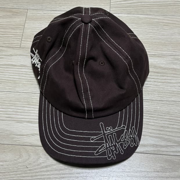 스투시 브라운 캡모자