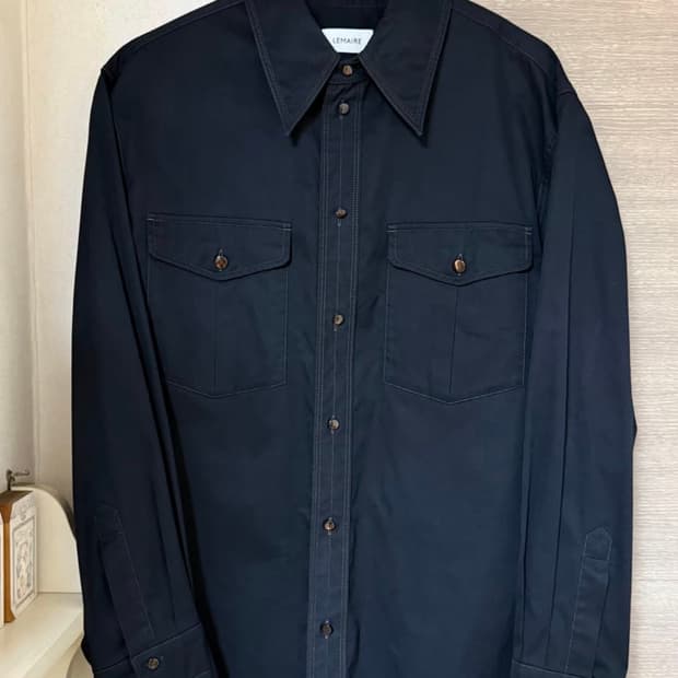 르메르 23ss 웨스턴셔츠 블랙(48사이즈)