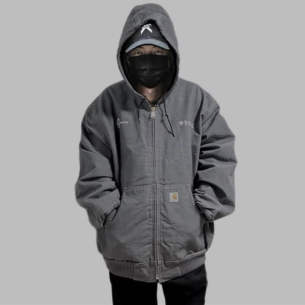 칼하트 x 팀버테치 본 후드 wip 자켓 차골