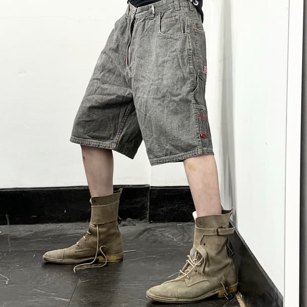 Ecko Unltd 와이드 데님 카펜터 반바지