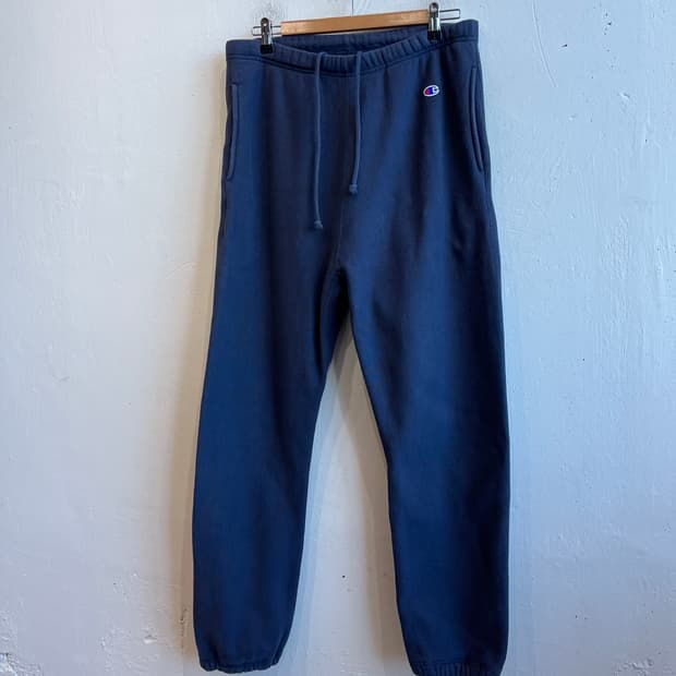 챔피온 리버스위브 블루택 스웻 조거팬츠 네이비