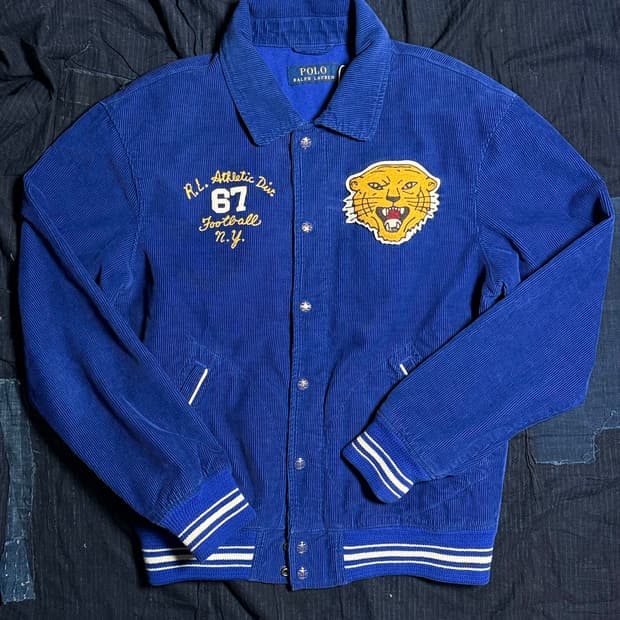 폴로 랄프로렌 코듀로이 바시티 자켓 S