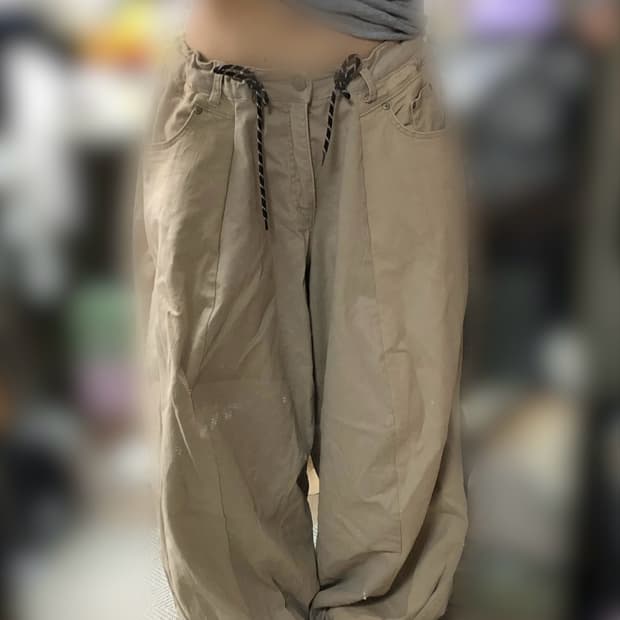 빈티지 베이지 두붙바 / 베이지 커스텀팬츠