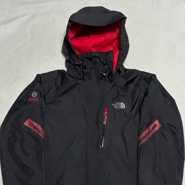 85 노스페이스 써밋 고어텍스 레드 블랙 배색 바람막이