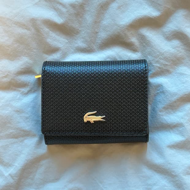 라코스테 반지갑 - 블랙