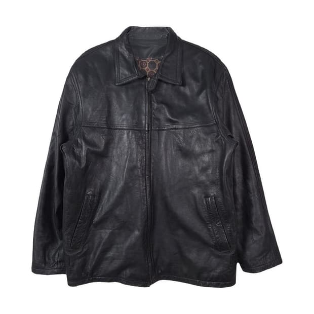 빈티지 무드 리얼 양가죽 레더 재킷 XL