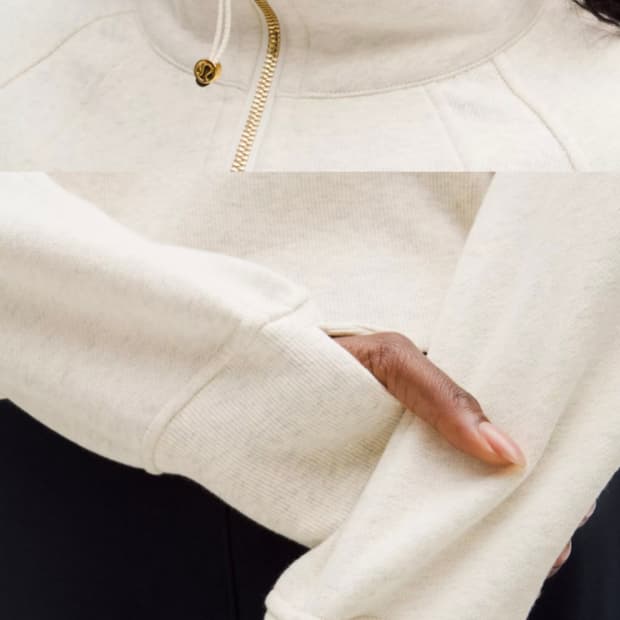 (새상품) 룰루레몬 스쿠바 오버사이즈 퍼넬넥 하프집업