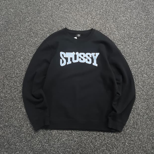 스투시 아치로고 빅로고 박시핏 스웻 셔츠 (XL)