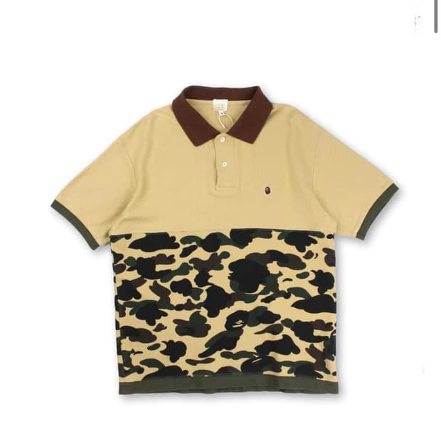 베이프 카라 반팔 티셔츠