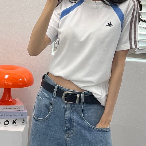 (WOMEN M)아디다스 빈티지반팔-M468
