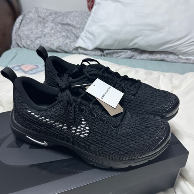 나이키x꼼데가르송 에어 리쥬버네이트 블랙 280mm