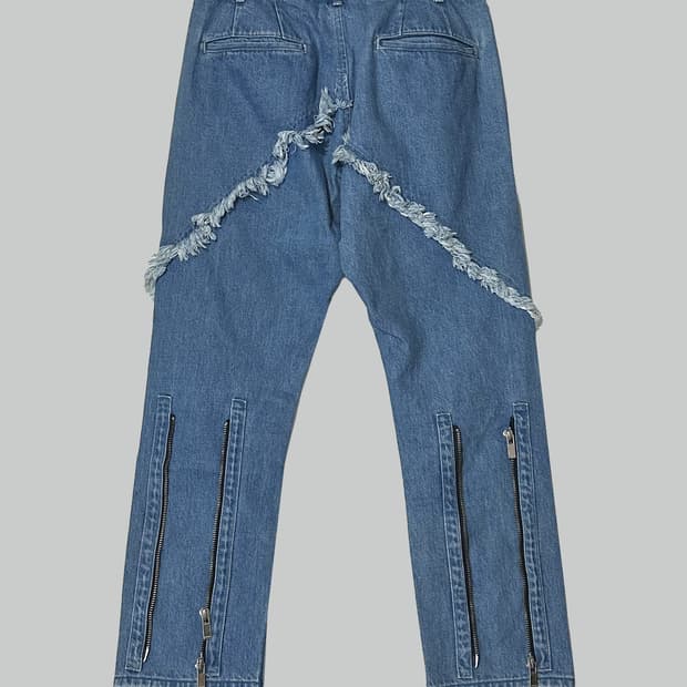 설밤 지퍼 데님