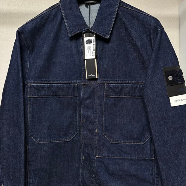 스톤아일랜드 데님 리서치 인디고 자켓 XL(105-110) 새상품
