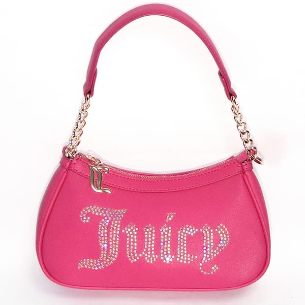 쥬시 꾸뛰르 y2k스타일 바비핑크 로고 숄더백