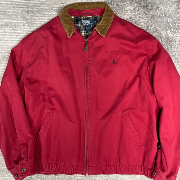 90s Polo RL 코듀로이 카라 해링턴