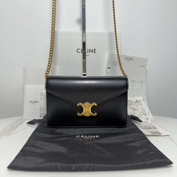 A / 셀린느 샤이니 카프스킨 마고 체인백 풀구성