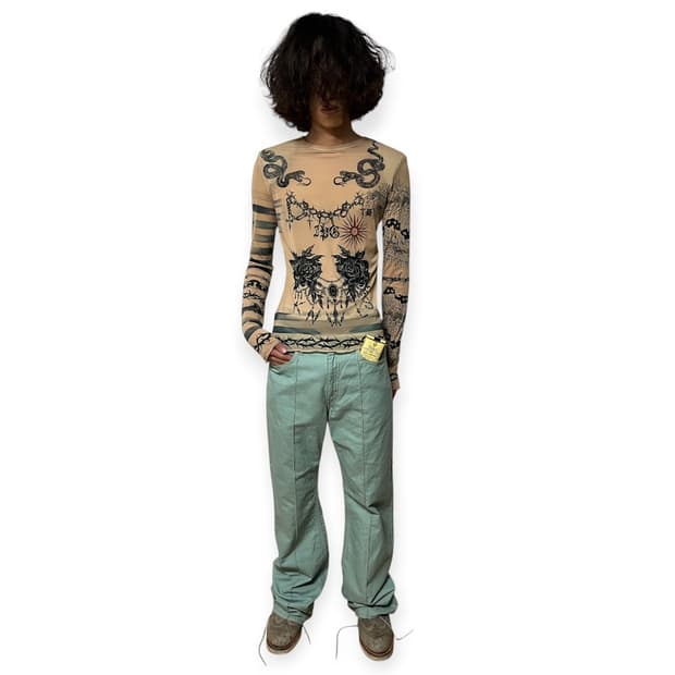 Kapital Canvas 5p Rat Flare Pants