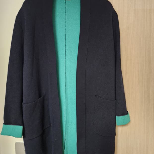 (타임)TIME 네이비/그린 가디건