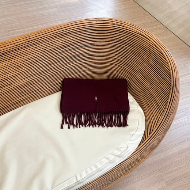 폴로 랄프 로렌 시그니처 이탈리안 버진 울 머플러