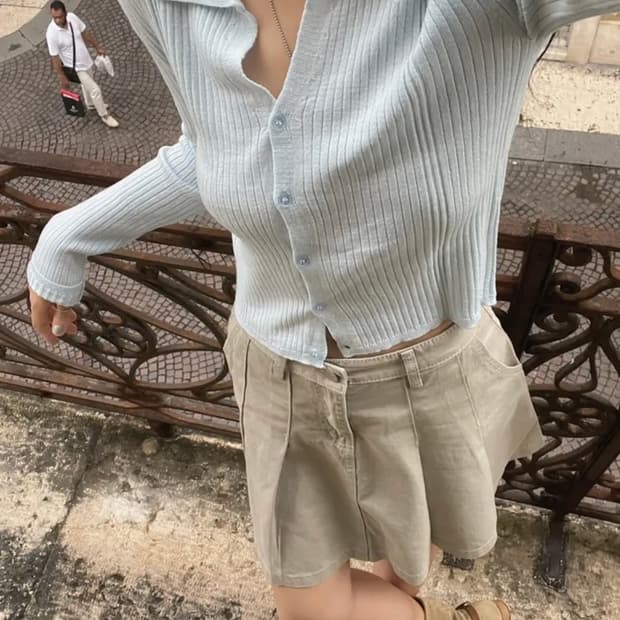 메이비베이비 디어리스트 alpe 가디건 워터리블루