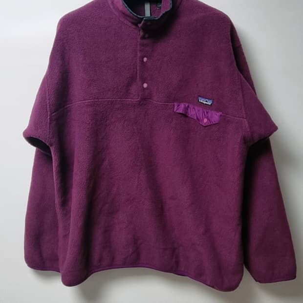 파타고니아 신칠라 버건디 퍼플  made in usa L