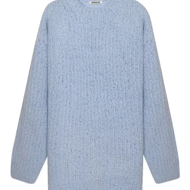 오라리 니트 0사이즈 라이트블루