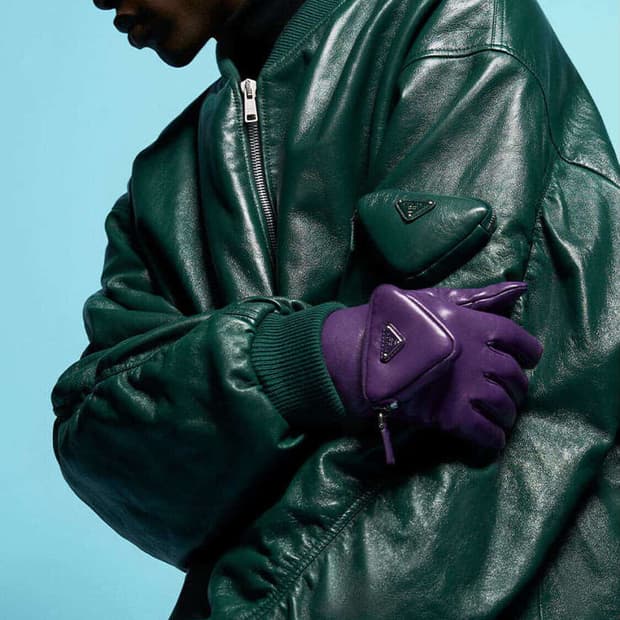 프라다 라프시몬스 레더봄버