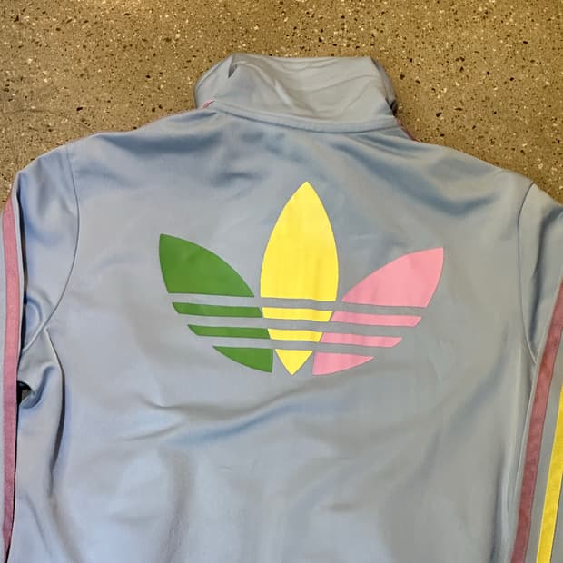 ADIDAS 아디다스 베이비블루 레인보우 삼선져지💯