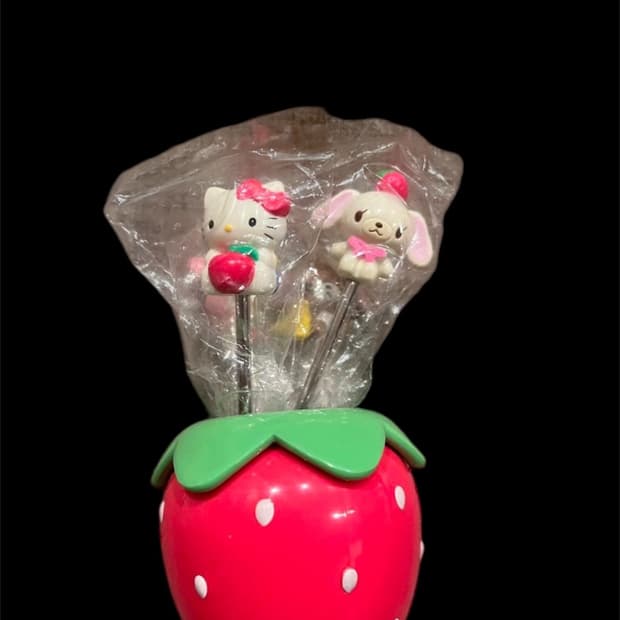 산리오 고전키티 딸키포크 세트