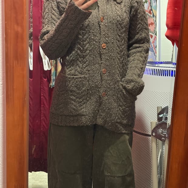 J.crew 케이블 울 가디건 s~m