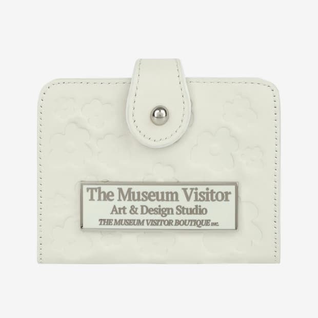 더뮤지엄비지터 지갑 FLOWER ACCORDIAN WALLET (WHIT