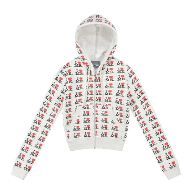 (새상품) 애슐리윌리엄스 크롭 후드집업 s