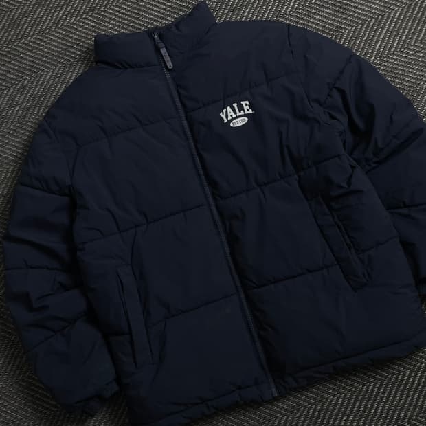 YALE 예일 로고 베이직 푸퍼 패딩y 4511