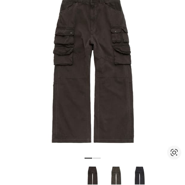 (정가)(3) 폴리테루 빈티지 멀티 카고 팬츠 머드