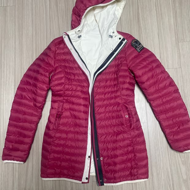 한글택 파라점퍼스 여성 리버시블 경량패딩 M