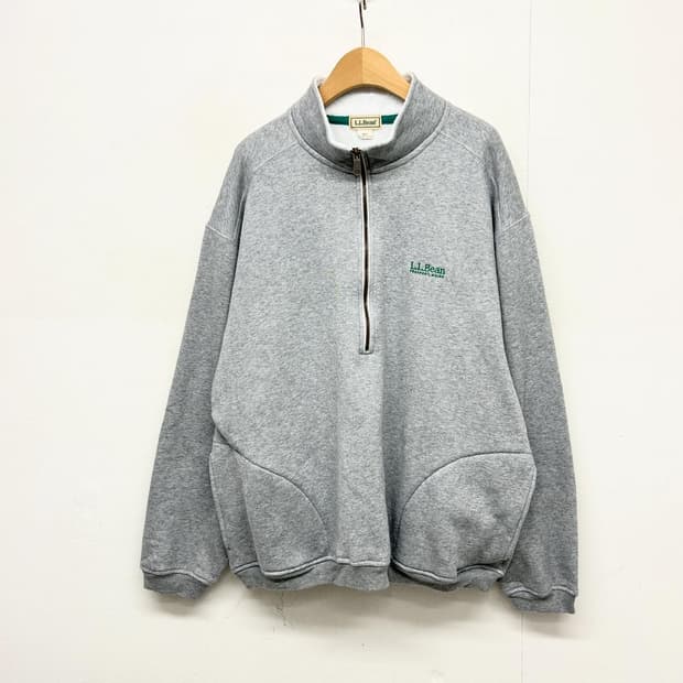 JPN L.L.Bean 하프집업 맨투맨 회색