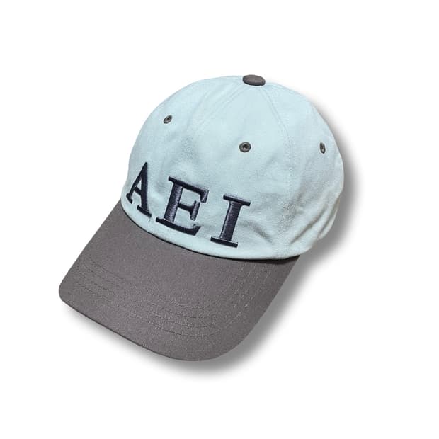 아에이오우 AEI 볼캡 모자 라이트블루/그레이