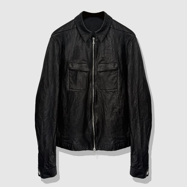 50 52 san263-1 싱글 집 레더 자켓 블랙 미시착 새제품 판매