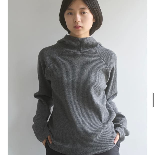 DUNE WOOL HOODED TOP MOON