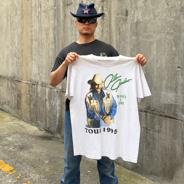 90‘s Alan Jackson country music tour T-s