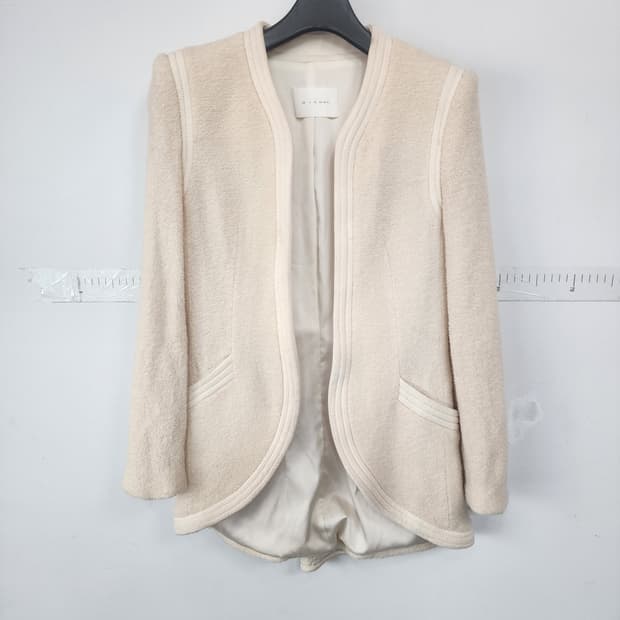 미샤 아이보리 트위드 자켓